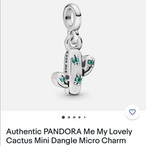 Pandora cactus mini silver